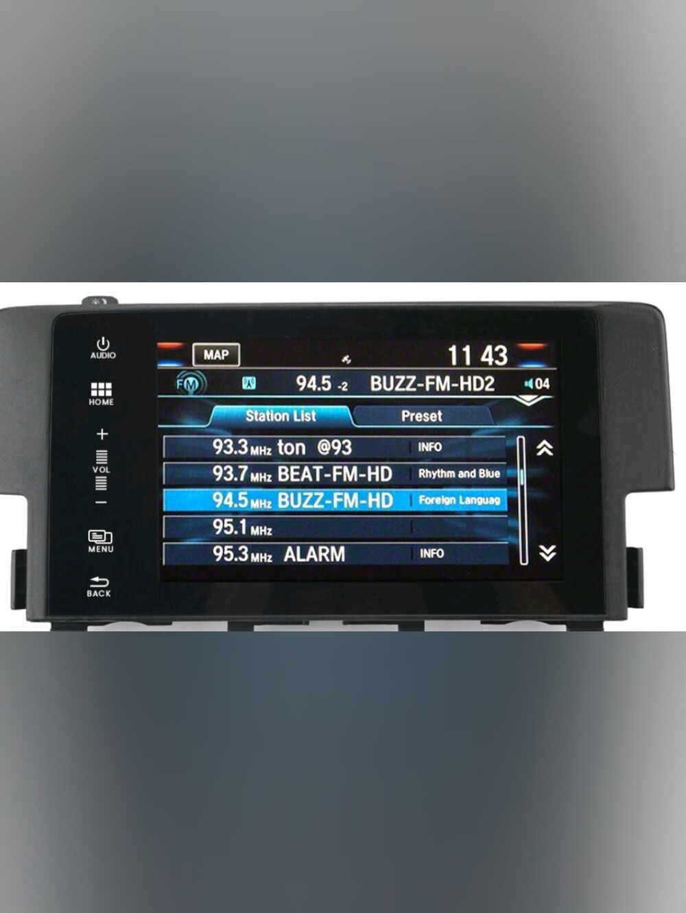 2016-2018 Honda Civic OEM Navigation Display Touch Screen 39710-TBA-A11
